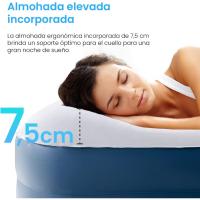 Colchón inflable matrimonial - 203 x 152 x 48 cm - con bomba eléctrica incorporada y almohada integrada - colchón inflable - details 23