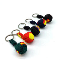 Llavero De Bolso De Paracaídas Militar Hecho De Hilo Tejido Monos Montañoso Lanyard Para Supervivencia Al Aire Libre Joyería De Metal Estilo Trendy Compatible Con Todas - details 2