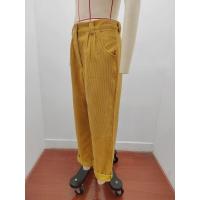 Pantalones holgados de pana de pierna recta para mujer, pantalón liso, Original, cómodo, elástico, coreano, Otoño e Invierno - details 7