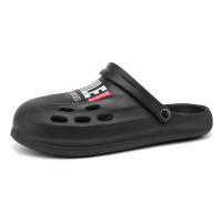 Zuecos de jardín para hombre, sandalias negras para exteriores, zapatillas de playa - details 6