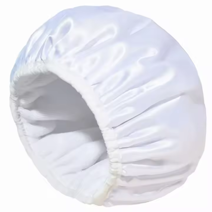 Gorro de Ducha de Tela Terry con Forro EVA Impermeable, Reutilizable, Grande para el Cabello, Adecuado para Hotel y Viajes - 1