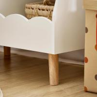 Estanterías y 2 Compartimentos Organizador de Juguetes y Libros para Niños Blanco - details 3