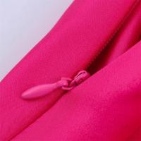Vestido largo sencillo de verano 2025 con textura satinada asimétrica y temperamento para mujer - details 5