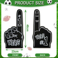 2 guantes gigantes de dedo EVA para porristas, universales, inspiradores, para niños y adultos, recuerdos de fiesta - details 2