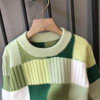 Suéter de punto para niños, suéter de fondo suelto a cuadros de Edición coreana para primavera y otoño, abrigo, suéter de invierno para bebé - details 6