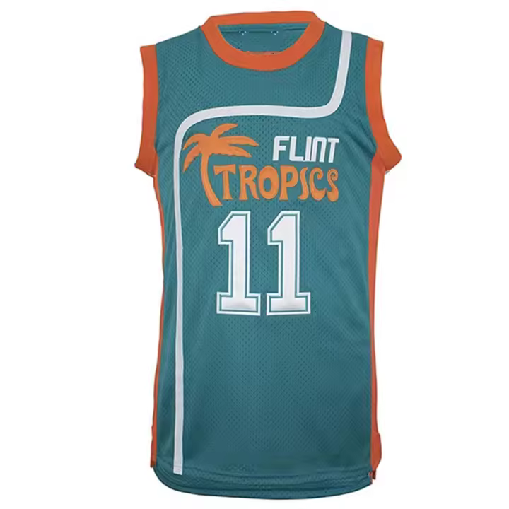 Camiseta de baloncesto de película personalizada para hombre, camiseta transpirable de malla #7 #11 #33 #00, camiseta sin mangas - 1