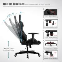 Silla Gamer Ergonómica Rotativa de Escritorio Soporte de Cabeza y Cojín Lumbar Para Jugadores de PC - details 3