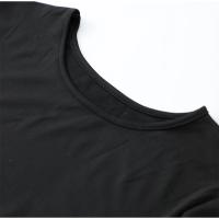 Vestidos largos elegantes de retazos en blanco y negro, vestido ajustado de manga larga con cuello redondo a la moda para mujer, batas de fiesta de noche para mujer - details 6