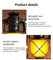 Luz de Camping LED Retro USB Recargable Linterna Portátil para Exteriores 3 Modos de Iluminación - details 8