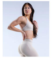Sujetador deportivo de impacto para mujer, ropa interior de LICRA sin costuras, elástica, transpirable, mejora el pecho, ocio - details 12