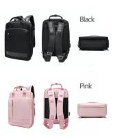 Mochila impermeable para mujer, bolso elegante para ordenador portátil de 2023 pulgadas, con carga USB, a la moda, para negocios, 15,6 - details 13