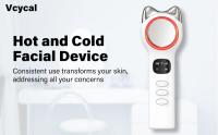 Masajeador Facial Eléctrico Antiarrugas Masaje, Aparato reafirmante que calienta y enfría, herramienta facial ligera con vibración, kit eléctrico para el cuidado de la piel, masajeador facial con 8-21°C frío, 38-47°C calor - details 0