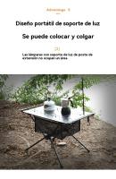 Mesa de camping plegable al aire libre viajar multifunción pesca Portátil 60*40*37CM - details 6