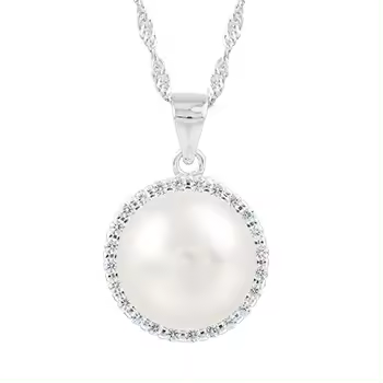 Collar de plata S con perla Fhwater, conjunto de joyas, novedad - 1