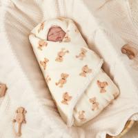 Manta de invierno para bebé, cálida manta de lana para recién nacido, suave franela, manta para cochecito de bebé - details 1
