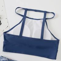 Bikini Sexy para mujer, traje de baño de cuello alto, traje de baño femenino de dos piezas, conjunto de Bikinis de cintura alta, ropa de playa para traje de baño 2024 - details 14