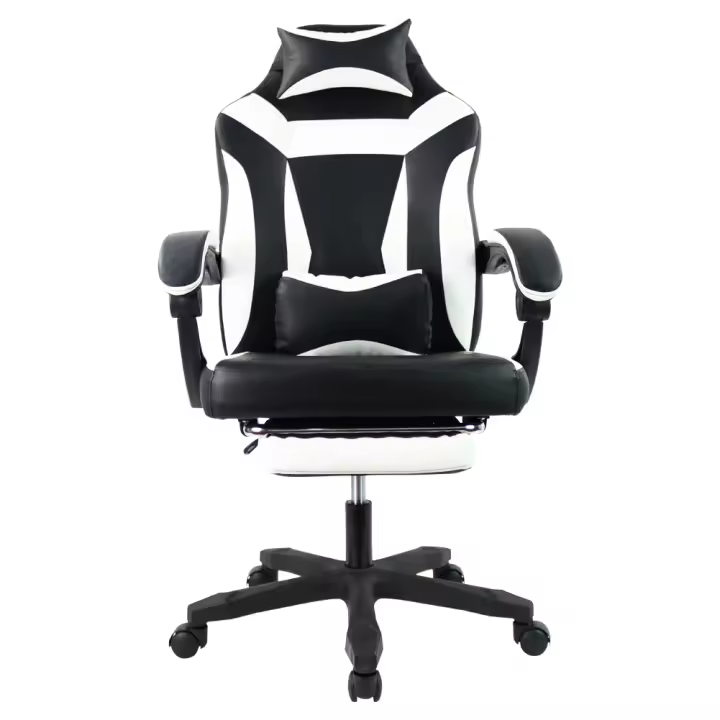 Silla de Juegos Ergonómica KKTONER Ajustable de Altura, Gira, Apoyonator de Brazo y Cabeza Alta - 1