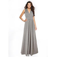 Vestido largo con vendaje sexy y espalda cruzada con múltiples correas y uso multidireccional - details 48