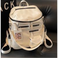 Nueva Mochila Con Cremallera Multibolsillo Para Estudiantes Universitarios, Mochila Escolar De Nicho, Mochila Locomotora De Tendencia Para Mujeres - details 1