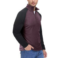 Sudadera de hombre de manga larga con cremallera Cuello de pie, cómoda, jersey, colores contrastados, para exterior - details 9