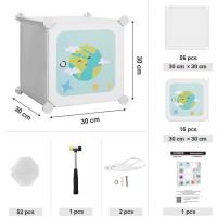Organizador Modular para Niños 15 Cubos de Plástico para Ropa, Zapatos, Juguetes 153 x 31 x 153 cm - details 15