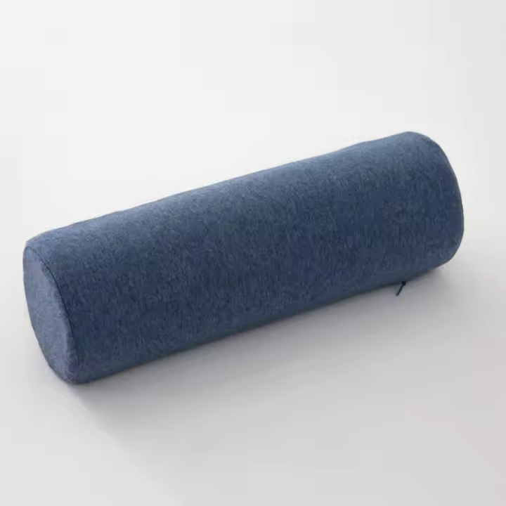 Almohada enrollable para el cuello Cervical, almohada de espuma viscoelástica, almohada cilíndrica redonda, almohadas para aliviar el dolor en el cuello, soporte para dormir, funda extraíble - 1