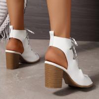 mujeres verano tacones altos sandalias zapatos - details 3