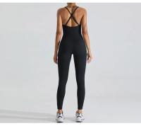 Monos de Yoga sin costuras para mujer, ropa deportiva informal de una pieza para entrenamiento, baile y gimnasio - details 15