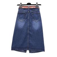 Falda de Denim Azul de Cintura Alta y Suelta Estilo Casual con Cinturón Moda Coreana para Mujeres - details 3