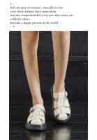 Sandalias de cabeza de bolsa de moda nueva hebilla retro de fondo plano las mujeres usan sandalias romanas huecas cómodas - details 16