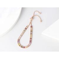 Pulsera de tenis Multicolor ajustable para mujer, brazalete de circonita colorida con arcoíris, cadena de mano, joyería - details 10