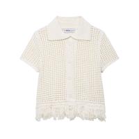 Estilo nueva chaqueta de ropa de mujer falda de punto a cuadros decorada con borlas - details 4