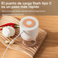 Mini machacador de ajo USB, portátil, para carne, utensilio de cocina, picador de verduras, picador eléctrico de alimentos para cocina. - details 4