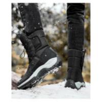 Botas de nieve cálidas y afelpadas para hombre, botines informales de alta calidad, impermeables y antideslizantes, para senderismo y trabajo en invierno - details 9