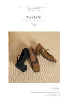 Zapatos sencillos estilo francés de tacón medio y punta cuadrada Merceditas - details 20