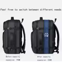 Mochila expandible para ordenador portátil de 17 pulgadas para hombre, bolsa impermeable para Notebook, mochila escolar USB, bolsa de viaje deportiva para hombre - details 2