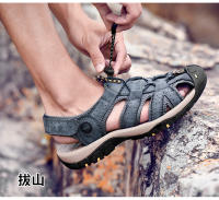 Nuevo Sandalias deportivas grandes de cuero para hombre, verano 2022 - details 3