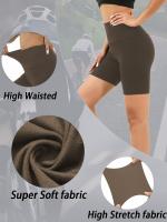 Pantalones Cortos De Ciclista De Cintura Alta Para Mujeres, Súper Suaves Y No Transparentes Para Hacer Ejercicio, Correr Y Practicar Yoga, Ropa Deportiva Para Mujeres - details 28