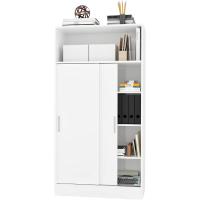 Armario despensa hogar multiusos de gran capacidad con puertas correderas en color blanco (alto 157 / ancho 82 / fondo 38) cm - details 3