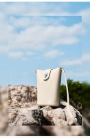 Bolso bandolera pequeño de cuero de primera calidad, estilo cubo vertical casual para teléfono móvil - details 10