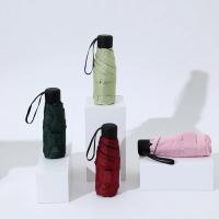 Mini paraguas plegable ultraligero de bolsillo para mujer, paraguas plegable a prueba de viento, paraguas compacto de viaje para lluvia para hombre, paraguas protector solar para exteriores Um - details 0