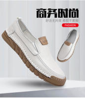 Nuevos zapatos casuales de cabeza redonda para hombres de cuero para hombres, mocasines, zapatos para hombres - details 3