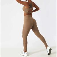 Conjunto de Yoga Sin Costuras para Mujeres Uniforme de Gimnasio de Entrenamiento Sujetador PIESS - details 32
