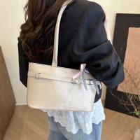 Bolso de hombro portátil de cuero PU con lazo, bolso de hombro Y2K para ir al trabajo, bolso francés para las axilas, bolso de ocio de estilo coreano para mujer - details 11
