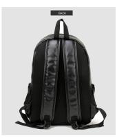 Mochila escolar para hombre, bolsa de viaje impermeable, de cuero, a la moda - details 11