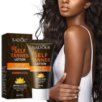 Crema Bronceadora FPS90 Protector Solar, Loción con Brillo Natural Crema Protectora Solar con Aislamiento UV, Set de Cuidado Bronceador para Rostro y Cuerpo - details 2