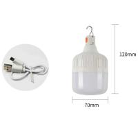 Luces de carga USB para iluminación exterior, focos portátiles recargables para acampar, luz colgante de alto brillo para carpa de pesca - details 6