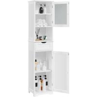 Auxiliar Cocina Puerta Cristal Estrecho 40x30x170 cm Blanco - details 0