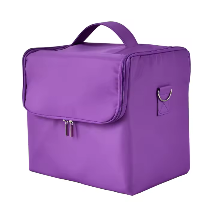 Bolsa de cosméticos Oxford tela de gran capacidad caja de maquillaje de maquillaje portátil para viajes de varias capas - 1