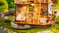 Robotime Rolife Villa de Cachorro Miniata Kit de Juego de Rompecabezas de Madera para Niños y Familia Decoración del Hogar DIY - details 4